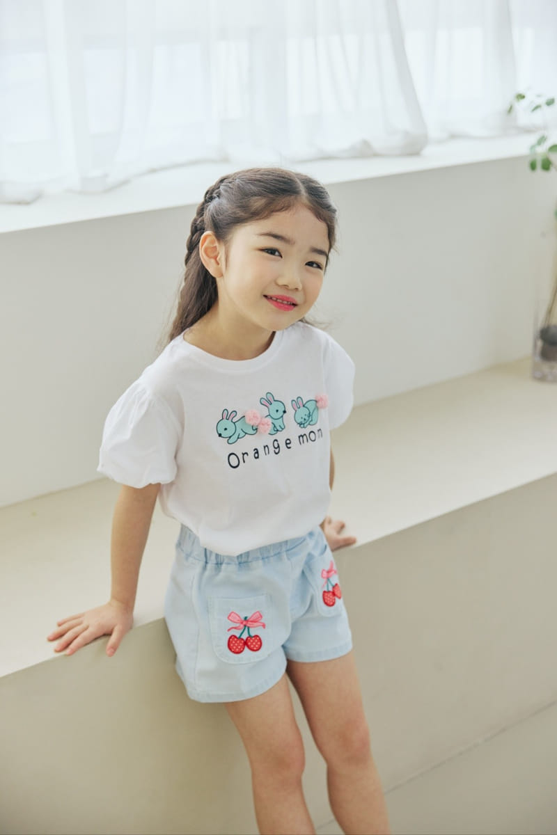 Orange Mom - Korean Children Fashion - #littlefashionista - Rabbit Bell Tee - 5