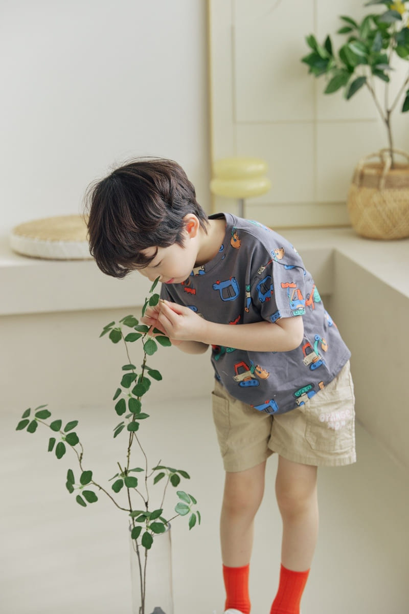 Orange Mom - Korean Children Fashion - #magicofchildhood - Car Tee