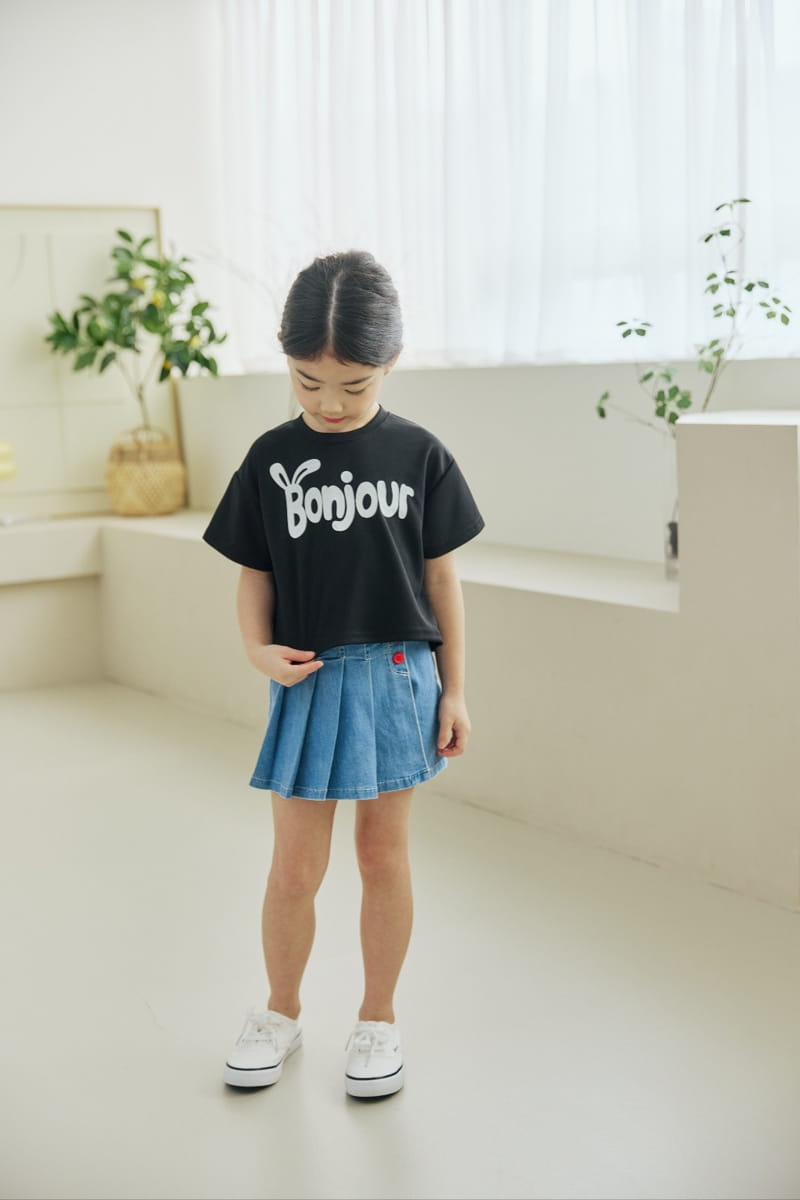 Orange Mom - Korean Children Fashion - #magicofchildhood - Span Denim Wrinkle Skirt - 11