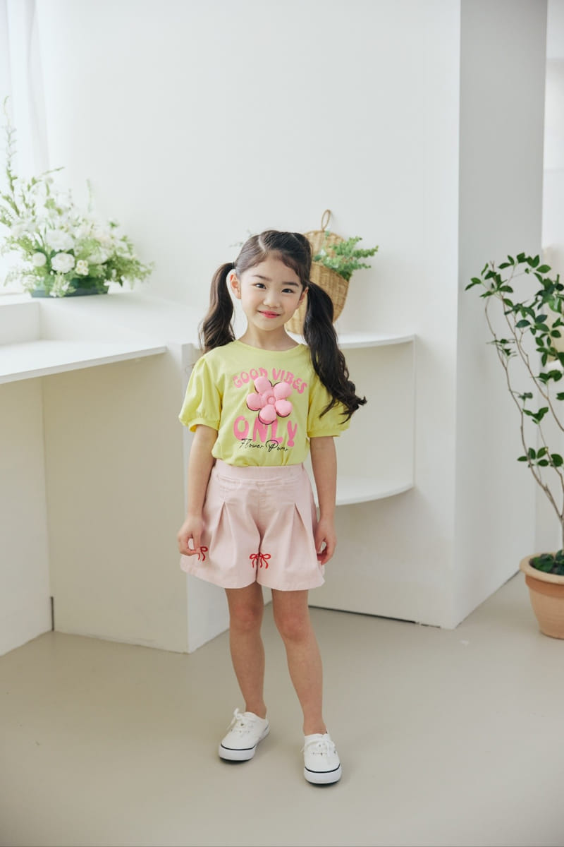 Orange Mom - Korean Children Fashion - #magicofchildhood - Ribbon Wrinkle Skirt Pants - 10
