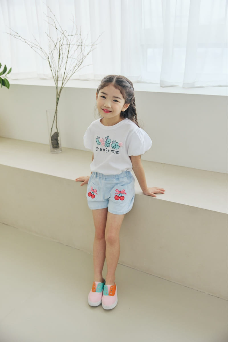 Orange Mom - Korean Children Fashion - #magicofchildhood - Rabbit Bell Tee - 6