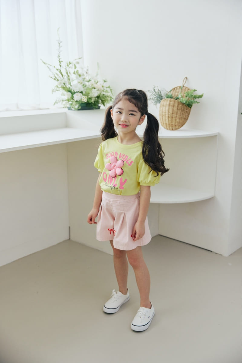 Orange Mom - Korean Children Fashion - #minifashionista - Ribbon Wrinkle Skirt Pants - 11
