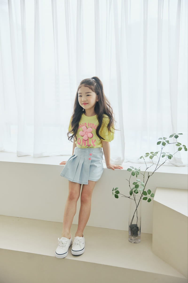 Orange Mom - Korean Children Fashion - #minifashionista - Balloon Flower Shirt - 9