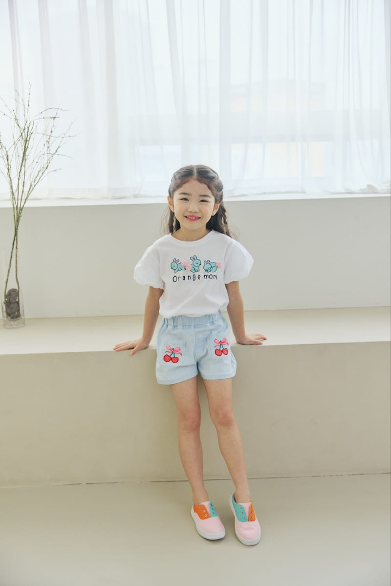 Orange Mom - Korean Children Fashion - #minifashionista - Rabbit Bell Tee - 7