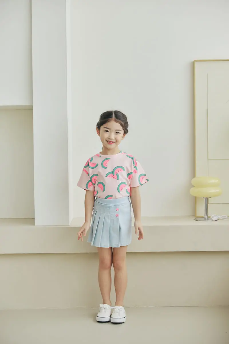 Orange Mom - Korean Children Fashion - #prettylittlegirls - Watermelon Tee - 8
