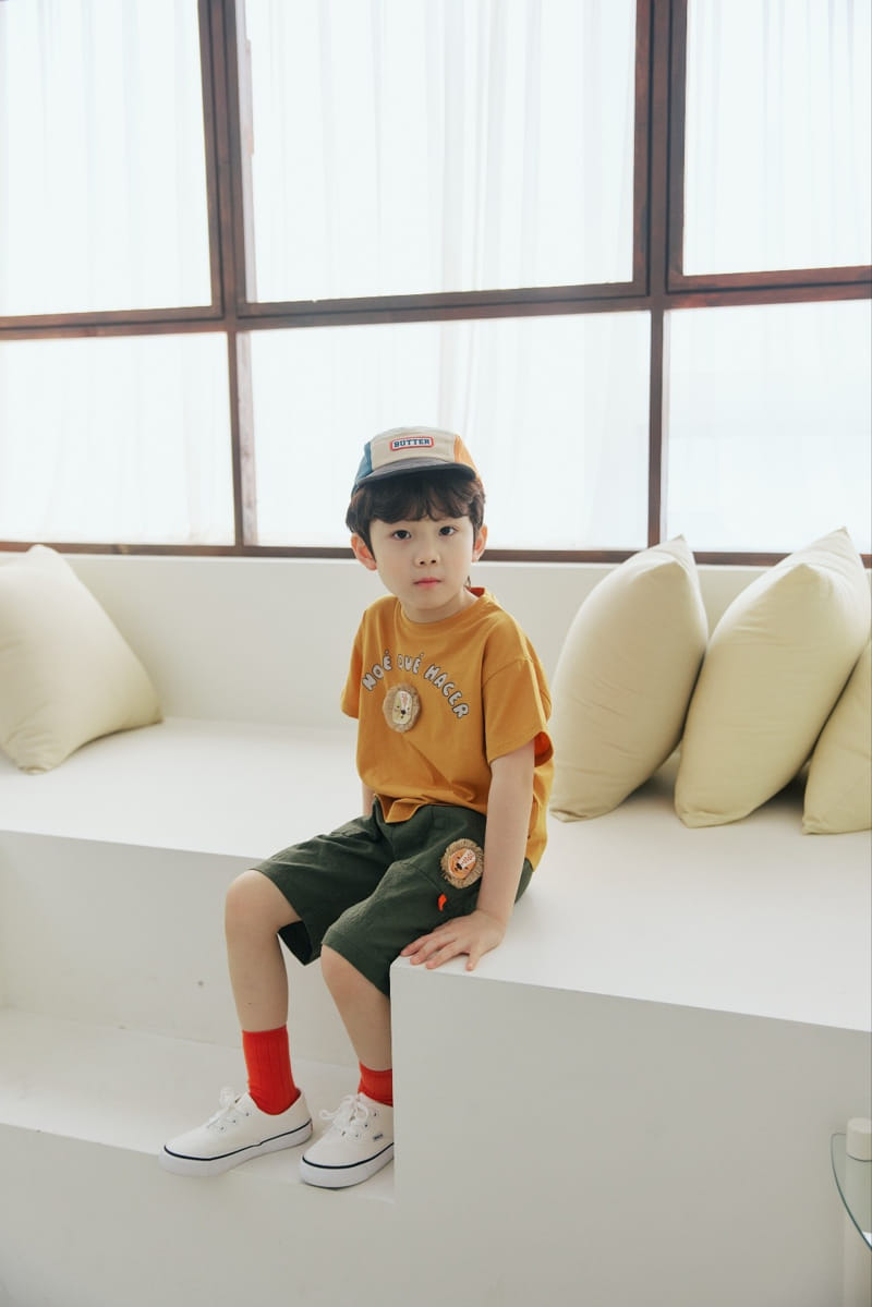 Orange Mom - Korean Children Fashion - #prettylittlegirls - Lion Motive Tee - 2