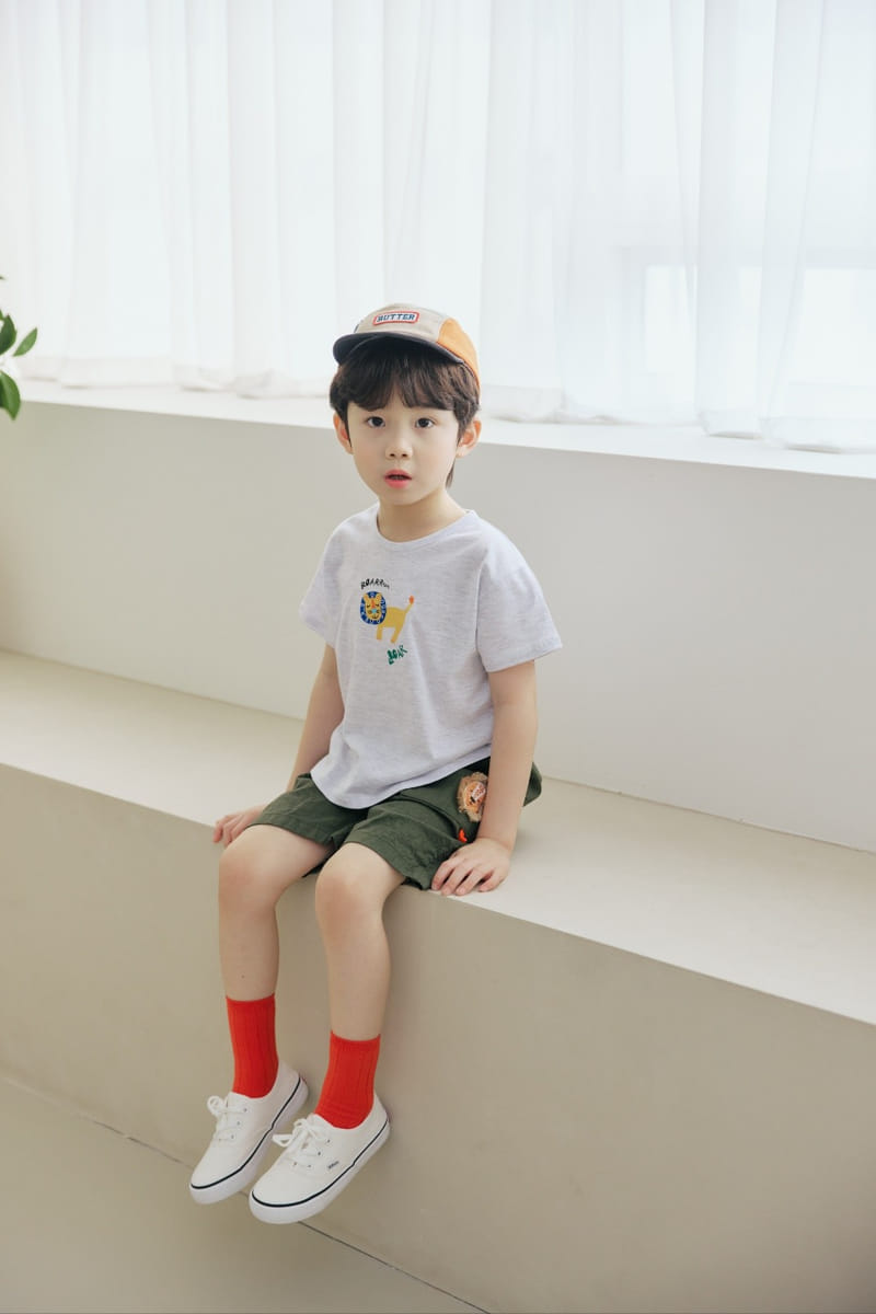 Orange Mom - Korean Children Fashion - #prettylittlegirls - Lion Paint Tee