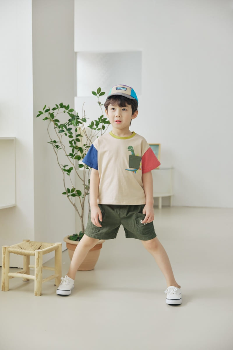 Orange Mom - Korean Children Fashion - #prettylittlegirls - Pocket Dino Tee - 9