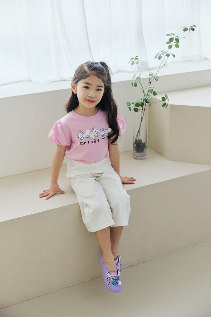 Orange Mom - Korean Children Fashion - #prettylittlegirls - Rabbit Bell Tee - 8