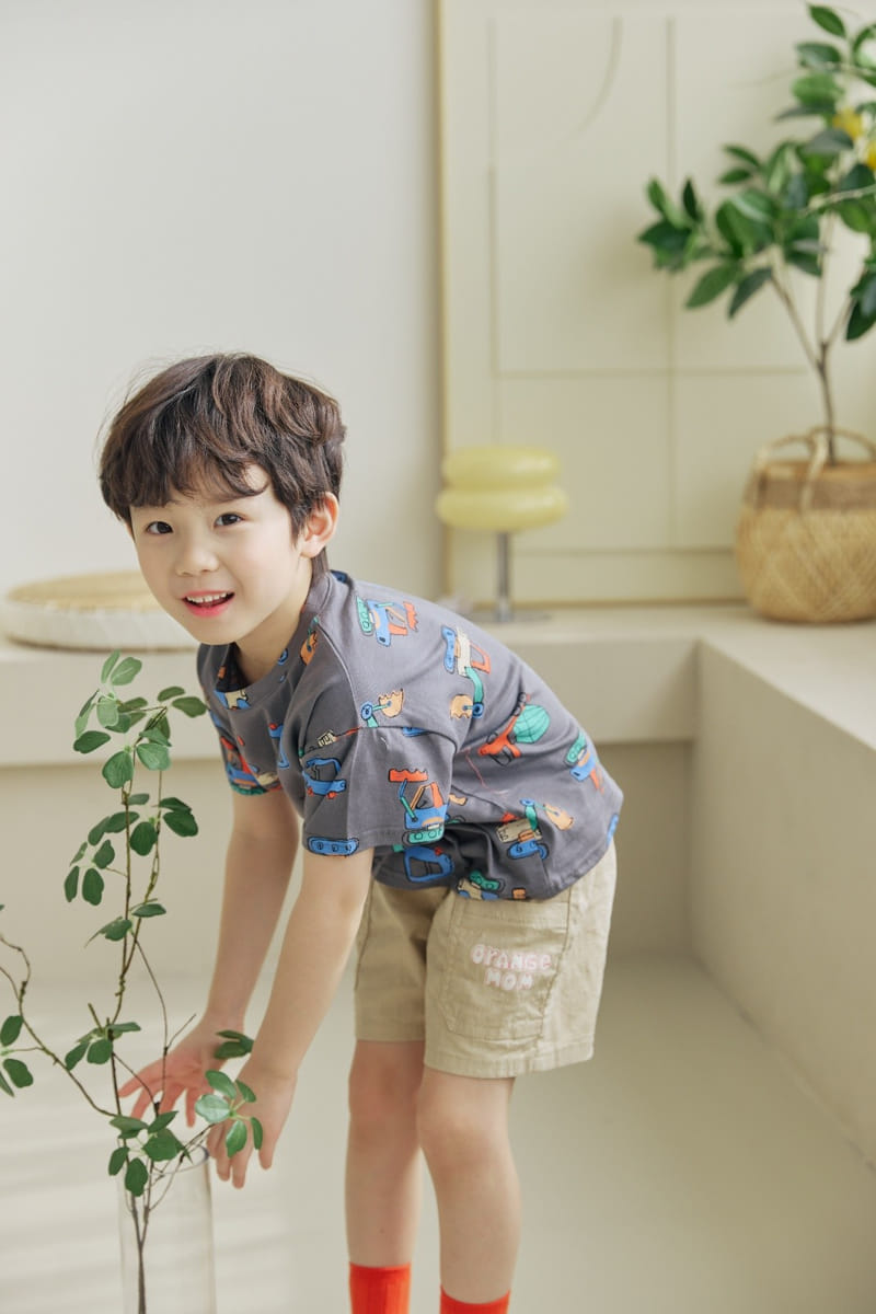 Orange Mom - Korean Children Fashion - #stylishchildhood - Car Tee - 6