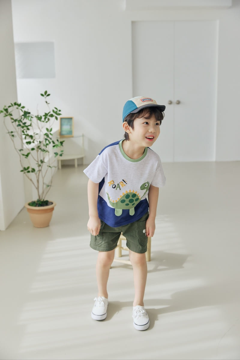 Orange Mom - Korean Children Fashion - #stylishchildhood - Solid Dino Tee - 5