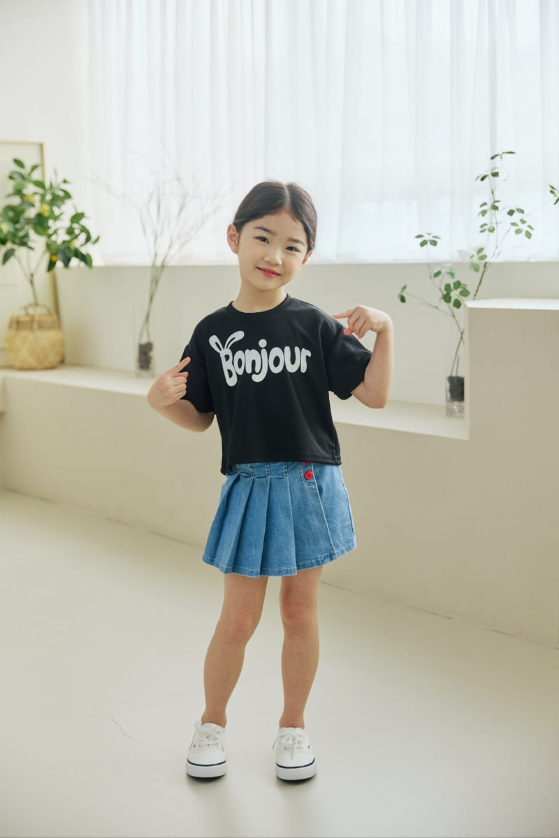Orange Mom - Korean Children Fashion - #stylishchildhood - Rabbit Ear Crop Shirt - 10