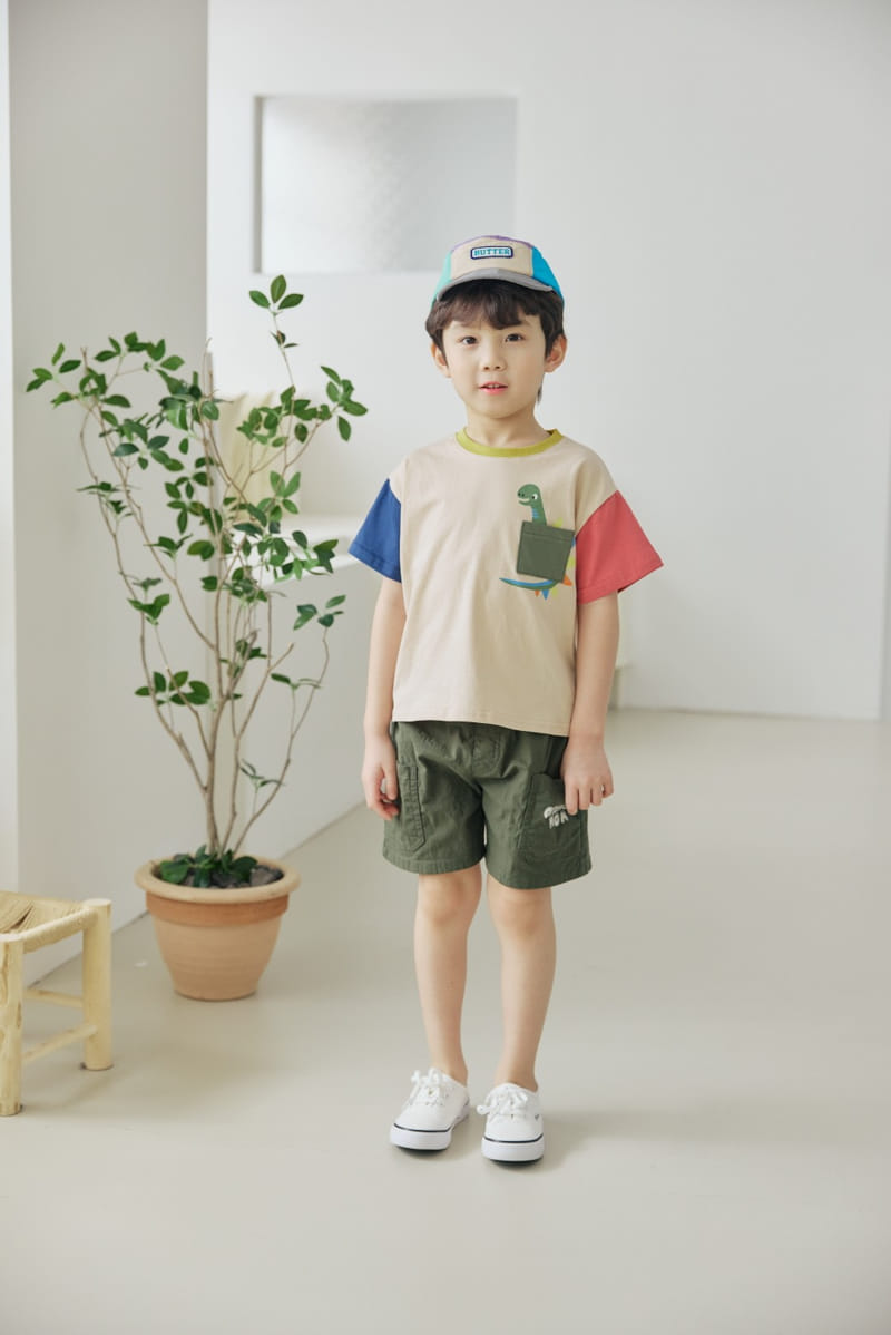 Orange Mom - Korean Children Fashion - #todddlerfashion - Pocket Dino Tee - 10