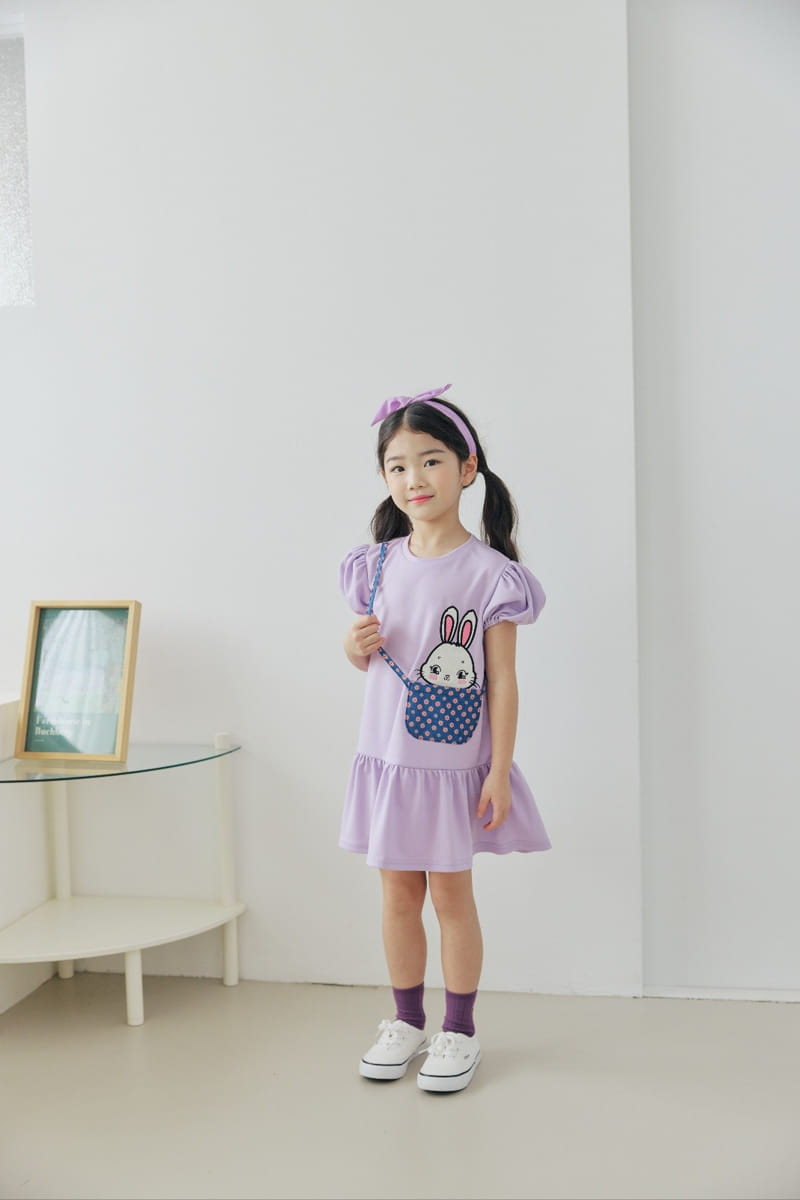 Orange Mom - Korean Children Fashion - #toddlerclothing - Rabbit Bag One-Piece - 2