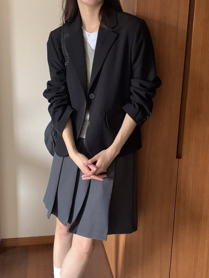 Osense - Korean Women Fashion - #momslook - Classic Crop Jacket - 2