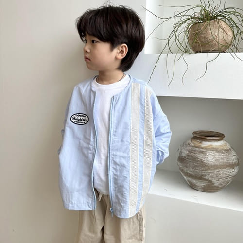 P.o.m - Korean Children Fashion - #minifashionista - Lacing Wind Jacket