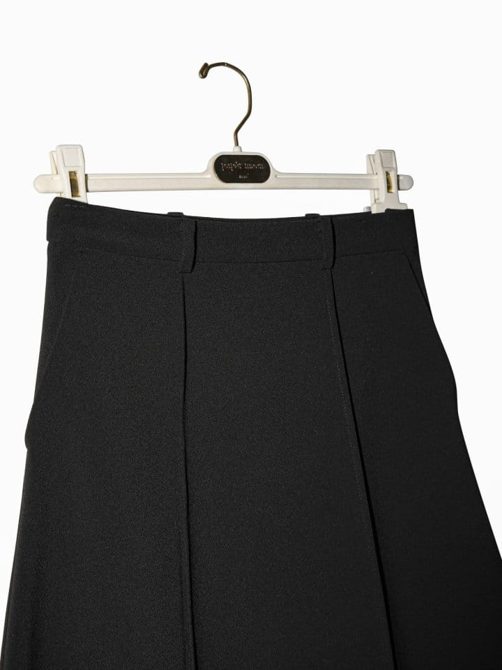 Paper Moon - Korean Women Fashion - #momslook - Pin Tuck Detail Maxi Flared Skirt  - 10