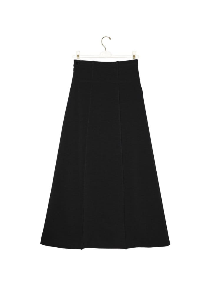 Paper Moon - Korean Women Fashion - #momslook - Pin Tuck Detail Maxi Flared Skirt  - 8