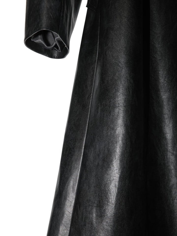Paper Moon - Korean Women Fashion - #momslook - Oversized Vegan L Robe Maxi Coat  - 10