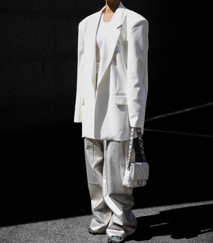 Paper Moon - Korean Women Fashion - #momslook - Classic Oversized Maxi Length Blazer