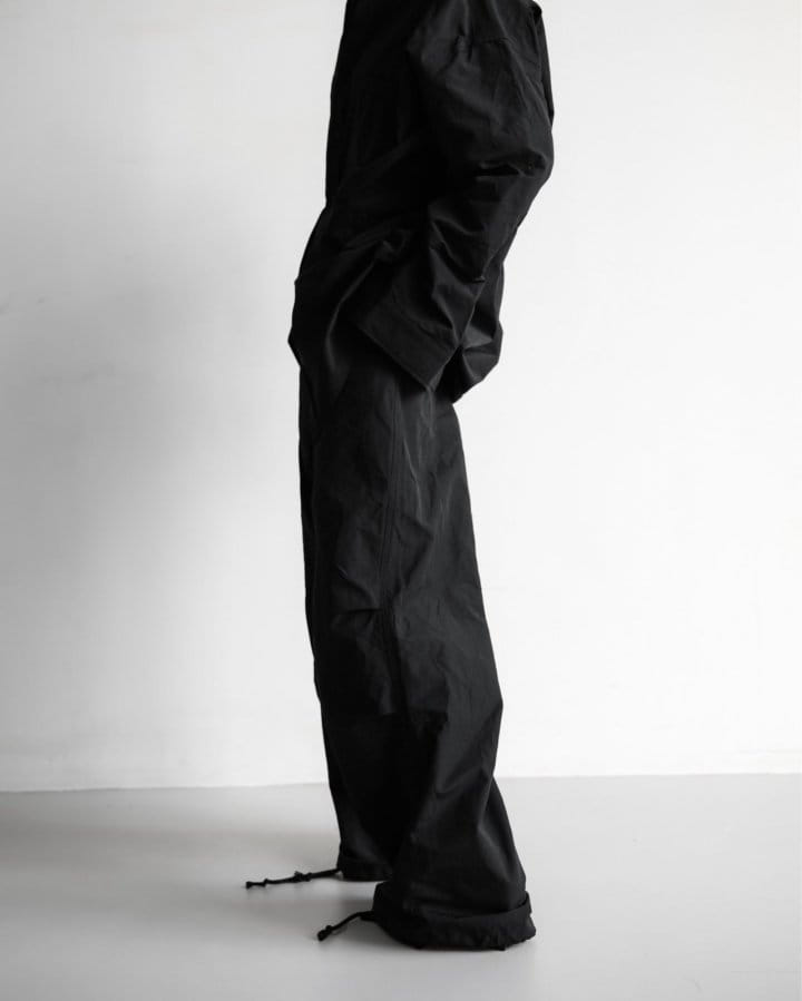 Paper Moon - Korean Women Fashion - #momslook - Wrinkle C Fabric Oversized Drawstring Trousers - 9