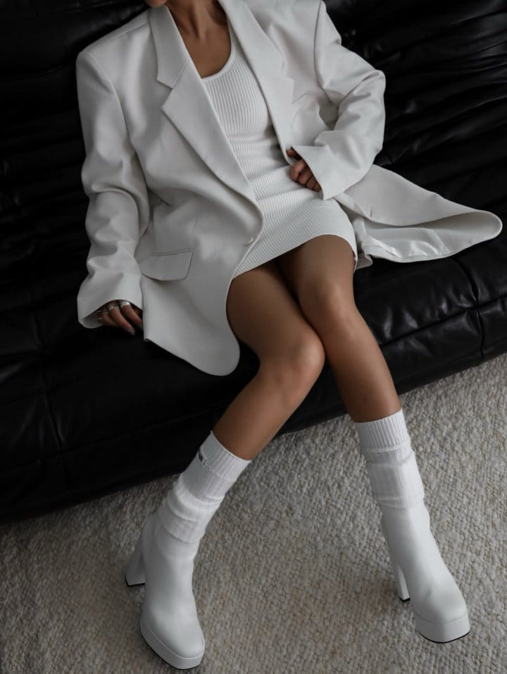 Paper Moon - Korean Women Fashion - #momslook - Classic Oversized Maxi Length Blazer - 11