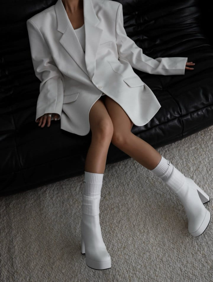 Paper Moon - Korean Women Fashion - #momslook - Classic Oversized Maxi Length Blazer - 5