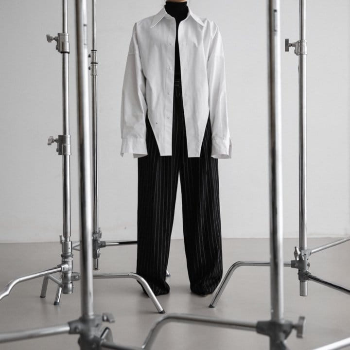Paper Moon - Korean Women Fashion - #pursuepretty - Bodysuit Detail Button Down Shirt  - 2
