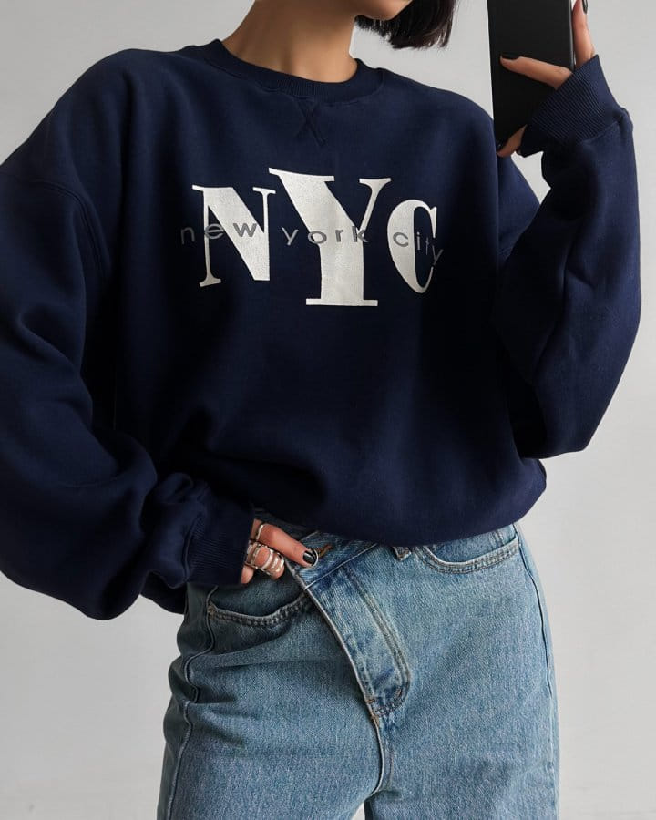 Paper Moon - Korean Women Fashion - #restrostyle - NYC Vintage Print Sweatshirt - 3