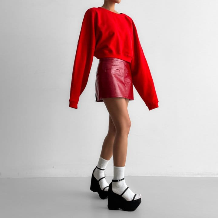 Paper Moon - Korean Women Fashion - #restrostyle - Crinkle Patent Vegan L Mini Skirt - 7