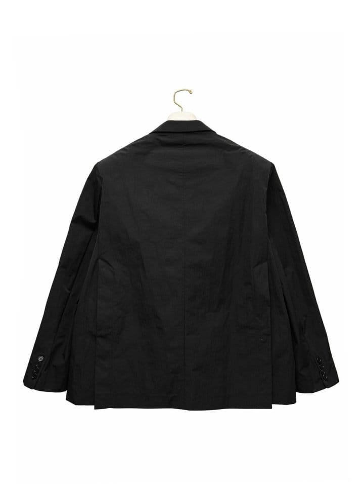 Paper Moon - Korean Women Fashion - #shopsmall - Oversized Back Side Slit Nylon Twill Blazer  - 6