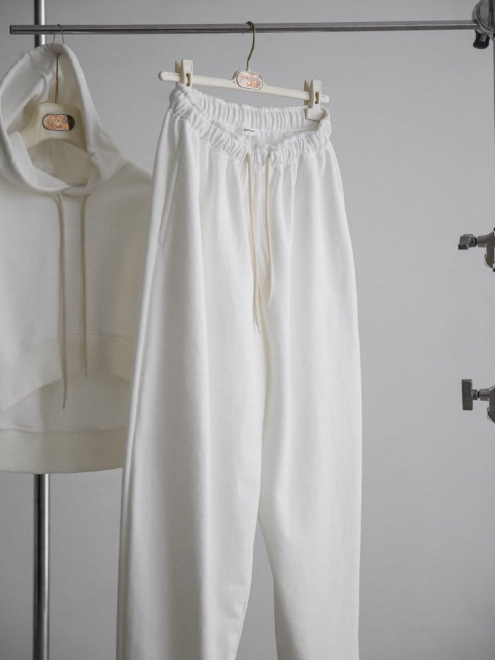 Paper Moon - Korean Women Fashion - #shopsmall - Balloon Fit Cozy Sweat Pants  - 2
