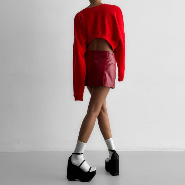 Paper Moon - Korean Women Fashion - #shopsmall - Crinkle Patent Vegan L Mini Skirt - 9