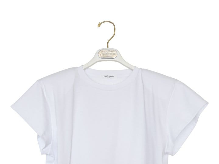 Paper Moon - Korean Women Fashion - #shopsmall - Premium C Classic Slim Padded T Shirt - 7