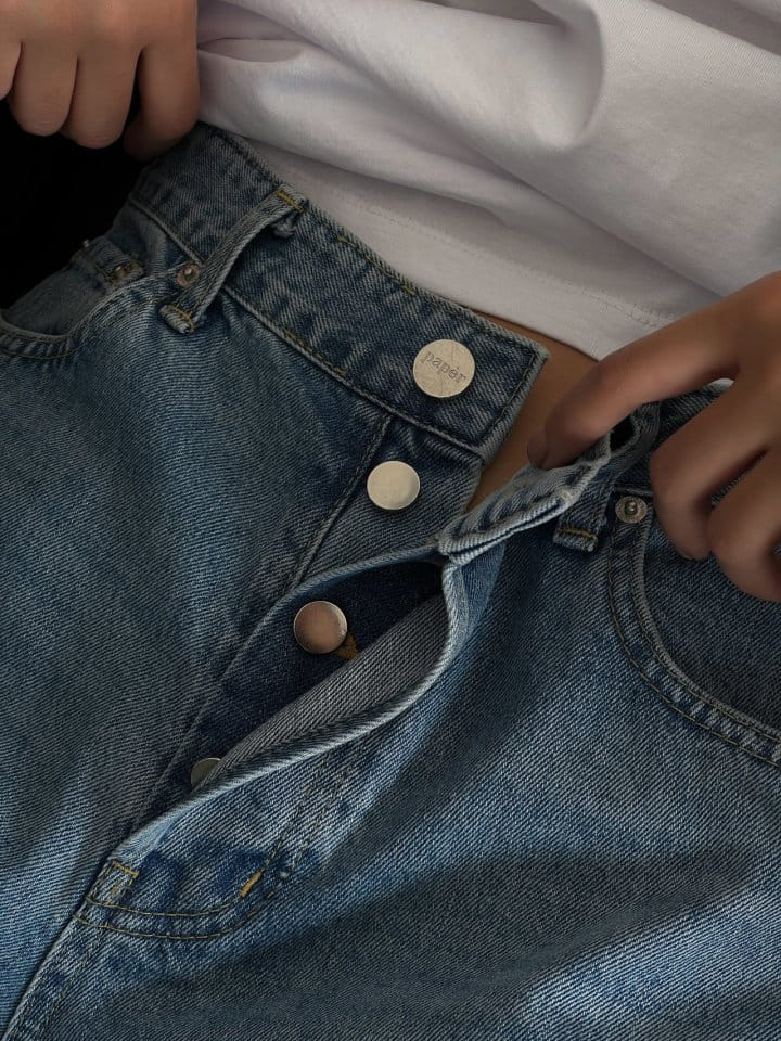 Paper Moon - Korean Women Fashion - #thatsdarling - Maxi Length Button Fly Boyfriend Jeans - 3