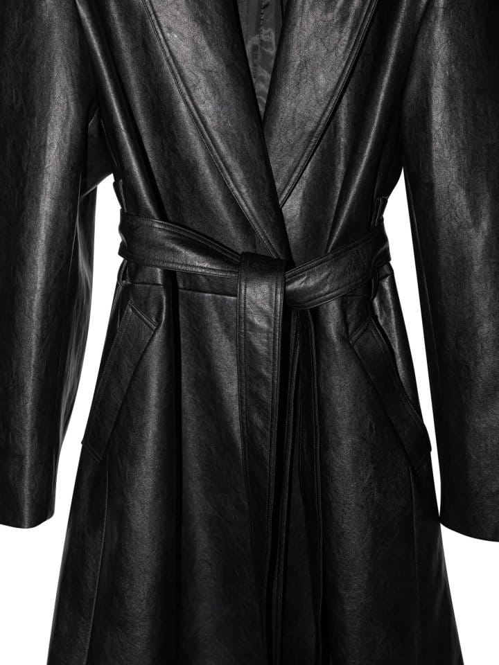 Paper Moon - Korean Women Fashion - #thelittlethings - Oversized Vegan L Robe Maxi Coat  - 9