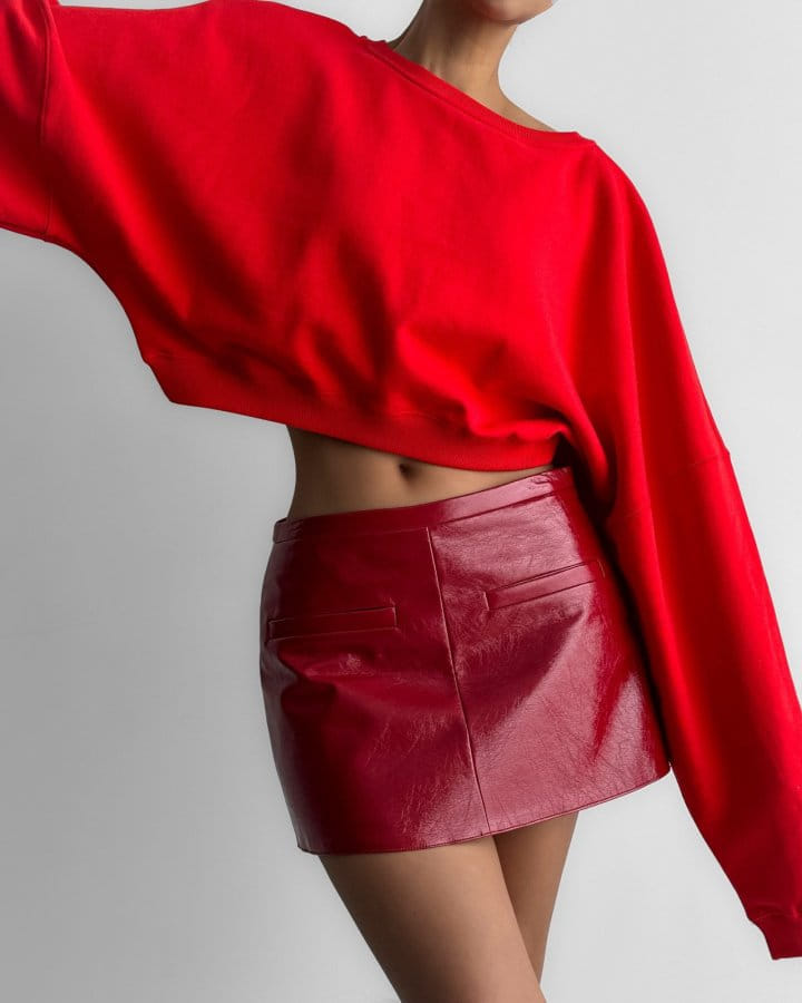 Paper Moon - Korean Women Fashion - #womensfashion - Crinkle Patent Vegan L Mini Skirt - 3