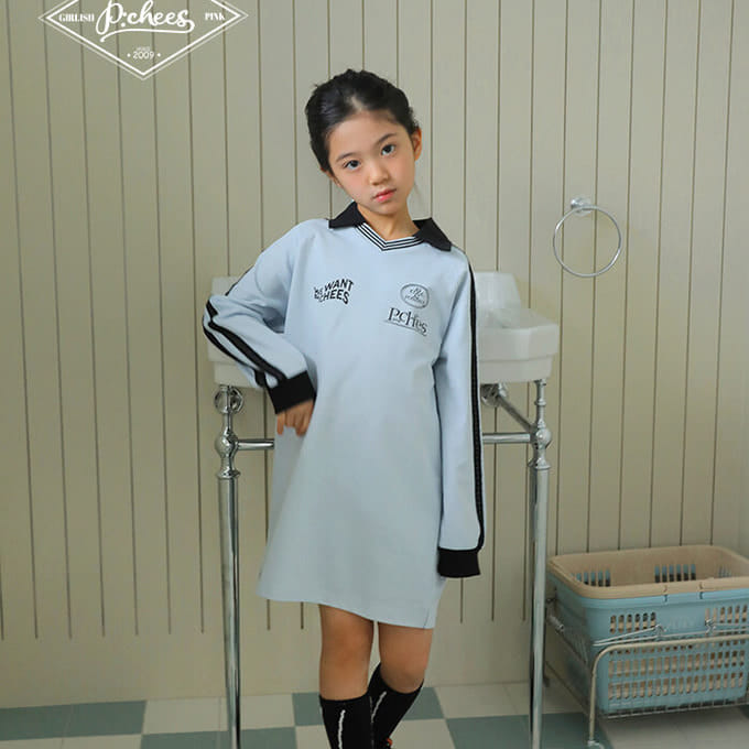 Peach-Cream - Korean Children Fashion - #childofig - Sporty Collar One-Piece