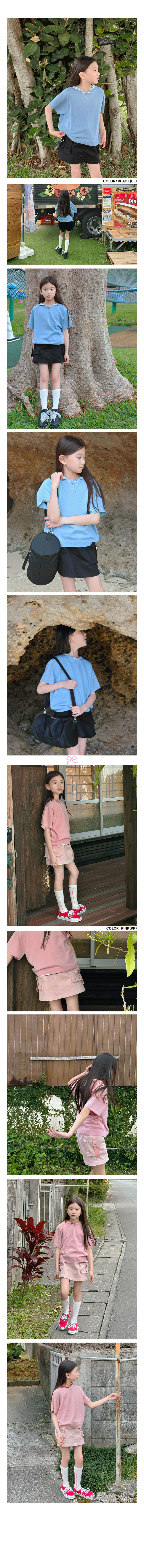 Peach-Cream - Korean Children Fashion - #kidsstore - Fake Pants - 2