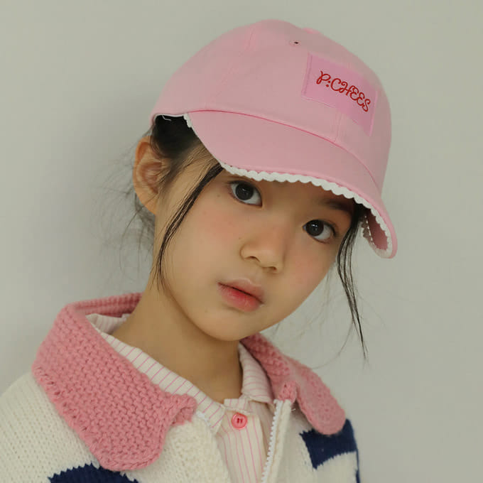 Peach-Cream - Korean Children Fashion - #littlefashionista - Simple Lace Ball Cap