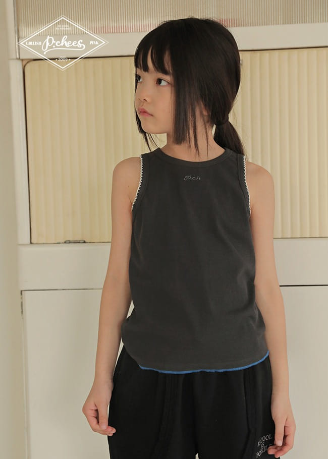 Peach-Cream - Korean Children Fashion - #magicofchildhood - Secret Sleeveless Tee
