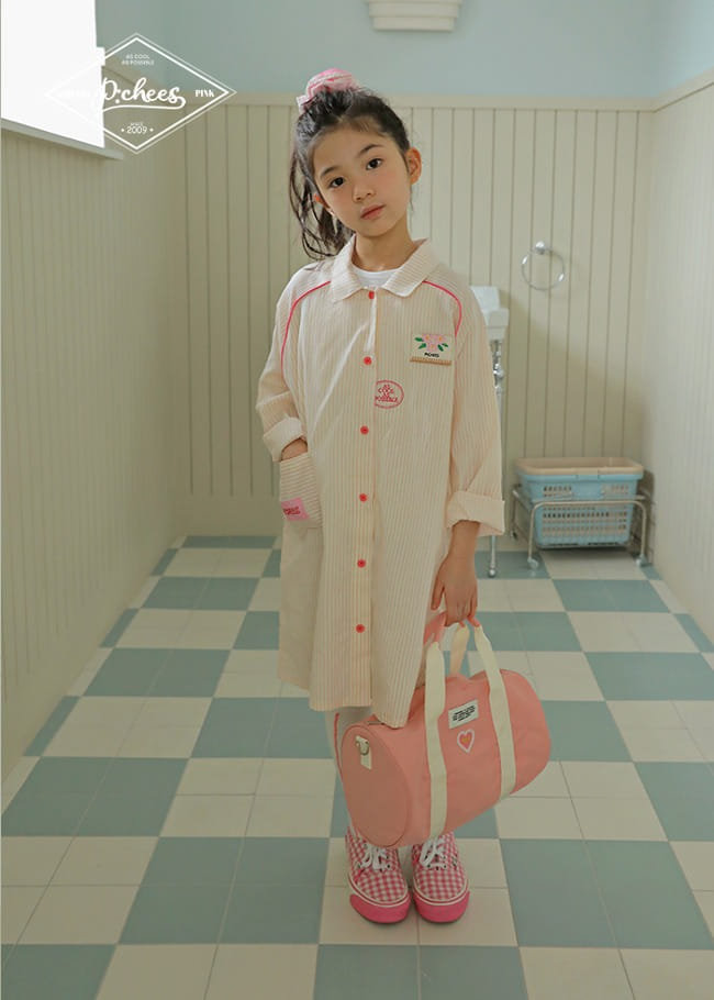 Peach-Cream - Korean Children Fashion - #prettylittlegirls - ST Shirt One-Piece