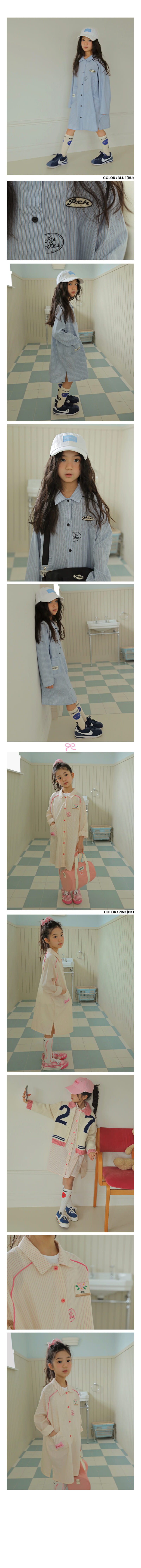 Peach-Cream - Korean Children Fashion - #todddlerfashion - ST Shirt One-Piece - 2