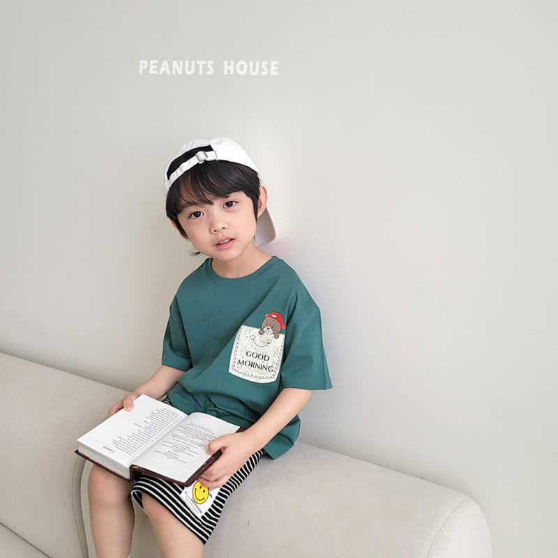 Peanuts - Korean Children Fashion - #Kfashion4kids - Solid Pocket Tee - 8