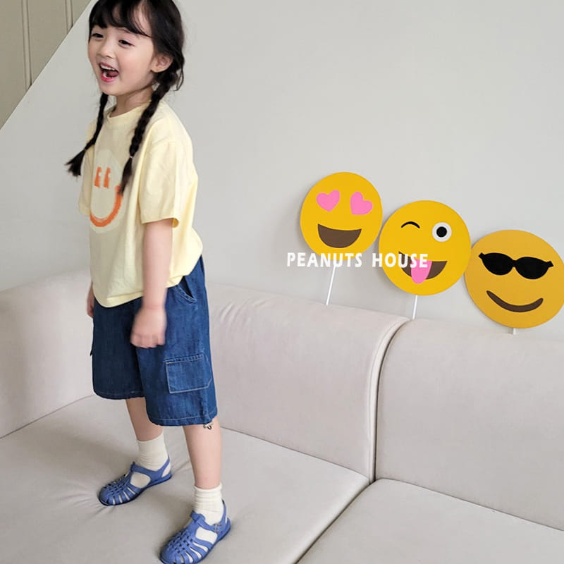 Peanuts - Korean Children Fashion - #childofig - String Denim Cropped Shorts - 11