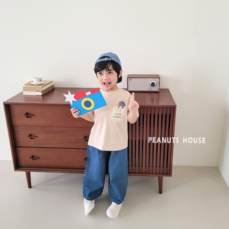 Peanuts - Korean Children Fashion - #childrensboutique - Solid Pocket Tee