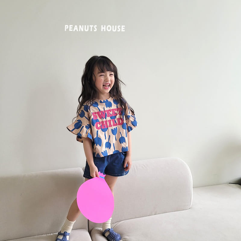 Peanuts - Korean Children Fashion - #designkidswear - Denim shotrs - 10