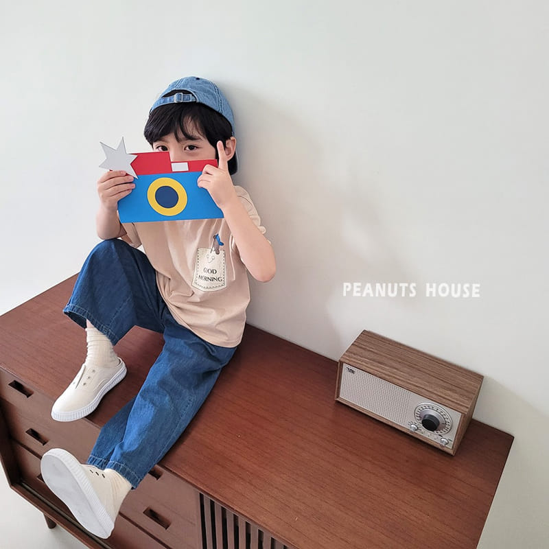 Peanuts - Korean Children Fashion - #designkidswear - Solid Pocket Tee - 2
