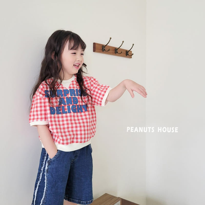 Peanuts - Korean Children Fashion - #discoveringself - Check Tee - 9