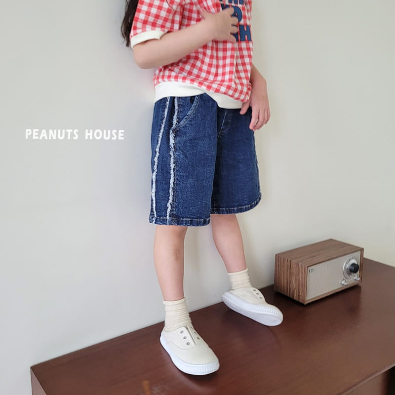 Peanuts - Korean Children Fashion - #fashionkids - Slit Denim Shorts - 4